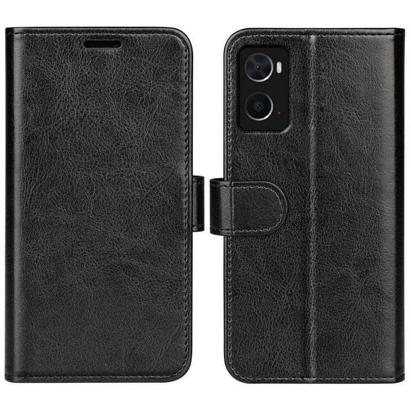 Flip Case Für Realme 9i Magnetverschluss Mit Crazy Horse-textur