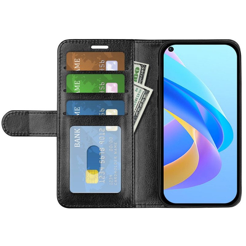 Flip Case Für Realme 9i Magnetverschluss Mit Crazy Horse-textur