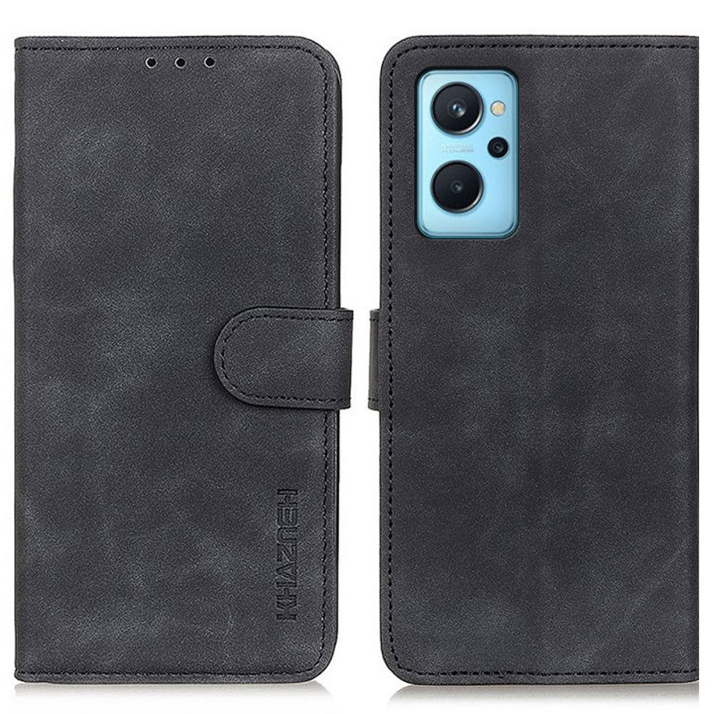 Lederhüllen Für Realme 9i Khazneh Vintage-ledereffekt