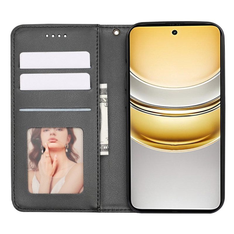 Flip Case Realme 14x 5g Karierter Riemen