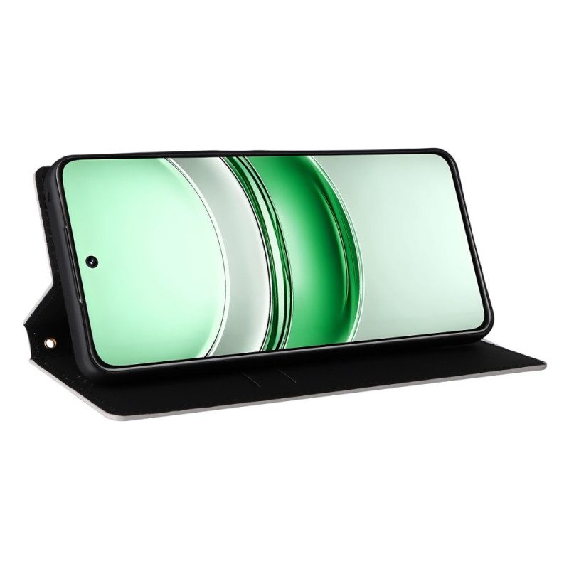 Flip Case Realme 14x 5g Rautenmuster