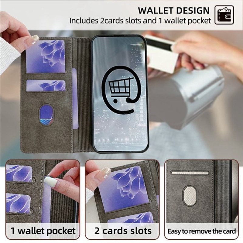 Flip Case Realme 14x 5g Rfid-schutz Ripple