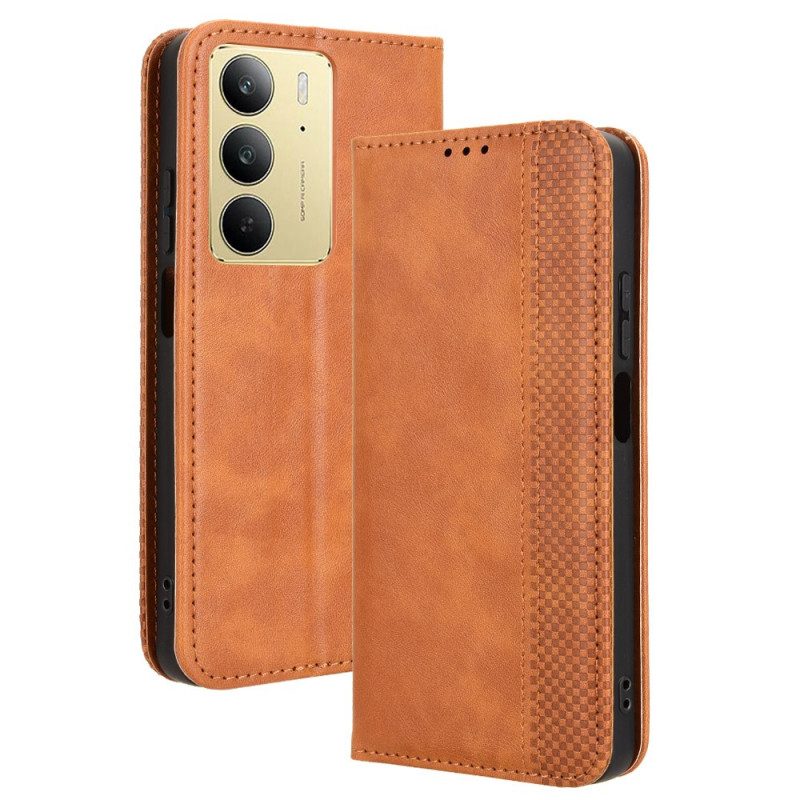 Flip Case Realme 14x 5g Vintage-rahmen