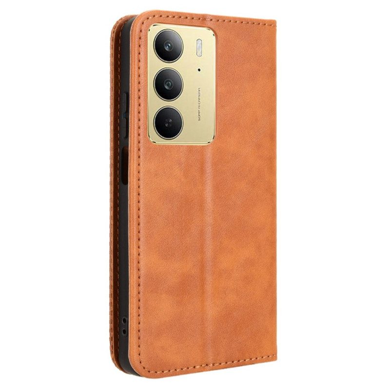 Flip Case Realme 14x 5g Vintage-rahmen