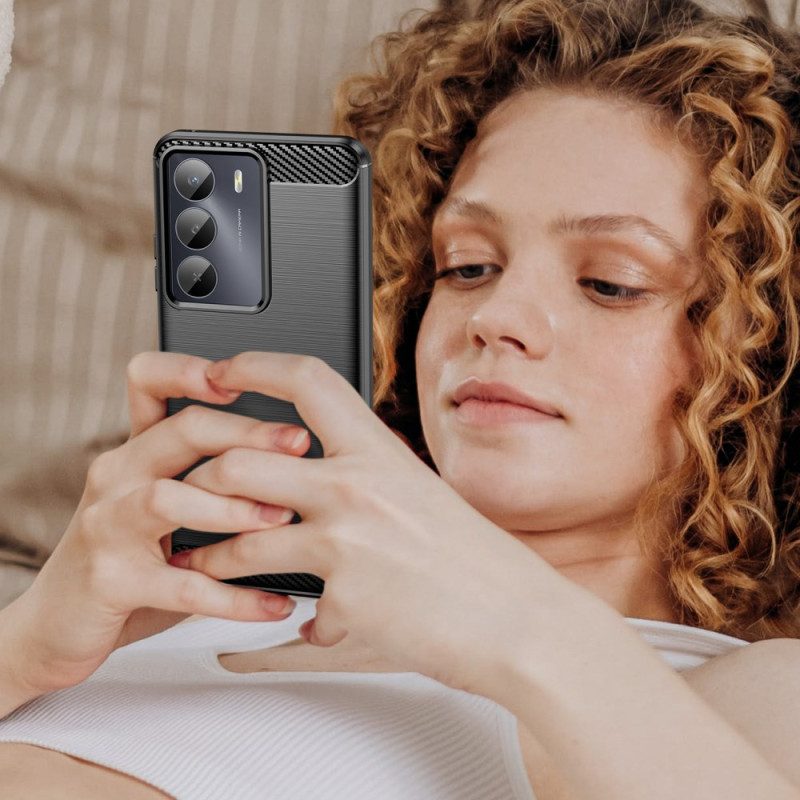 Hülle Für Realme 14x 5g Gebürstete Kohlefaser