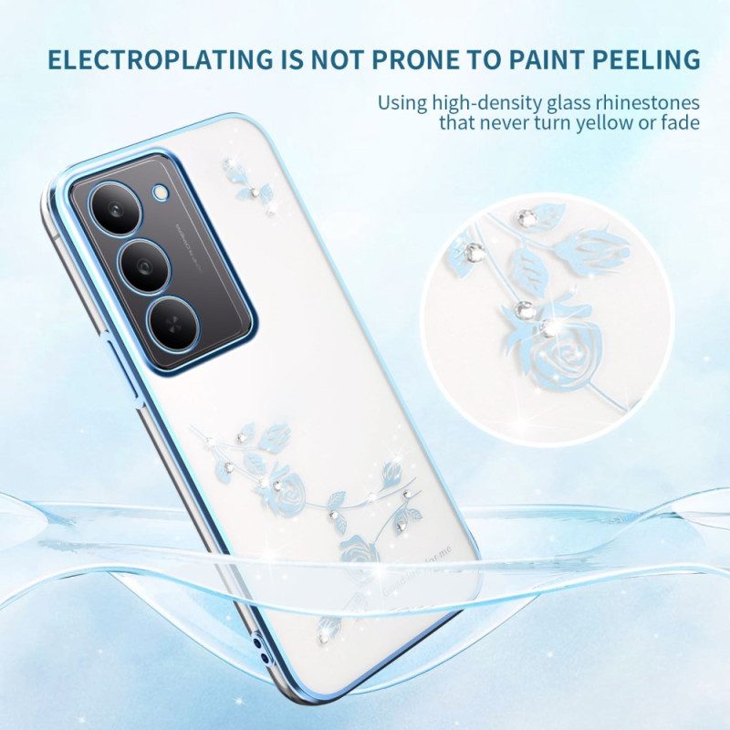Hülle Realme 14x 5g Kadem Blumendekoration Und Strasssteine