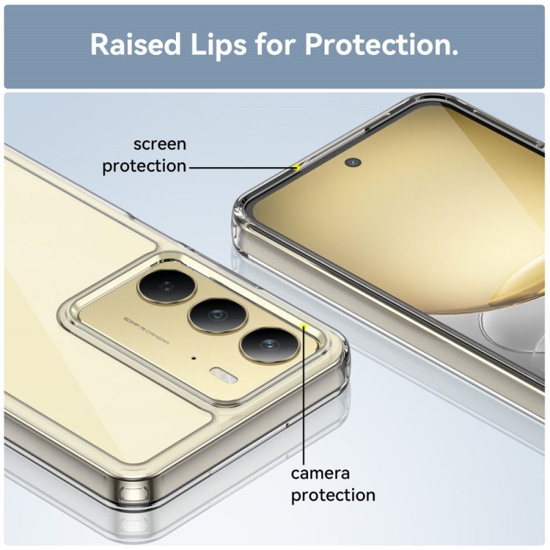 Hülle Realme 14x 5g Transparent Mit Displayschutzfolie Aus Gehärtetem Glas