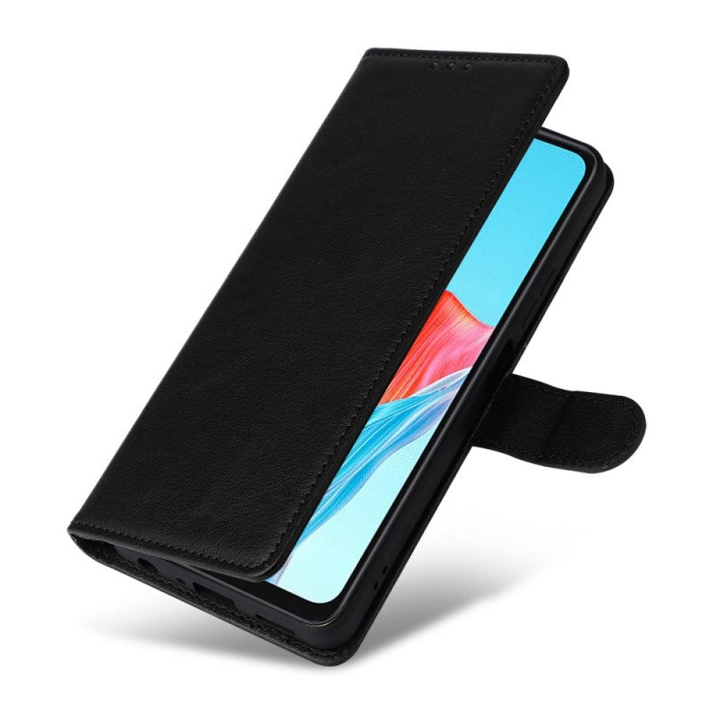 Lederhüllen Für Realme 14x 5g Glattes Kunstleder