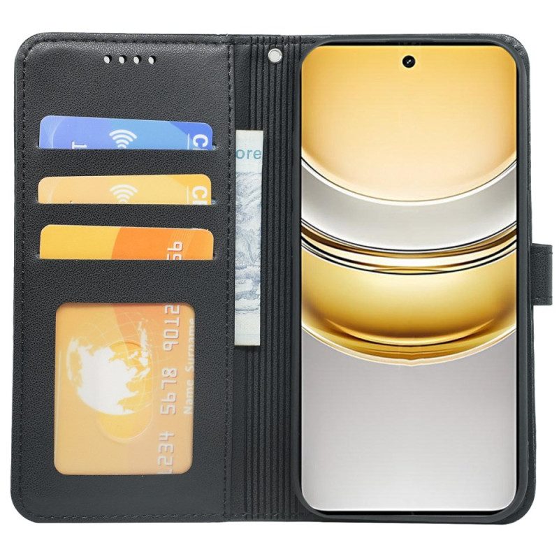 Lederhüllen Für Realme 14x 5g Paspelierung Und Riemen