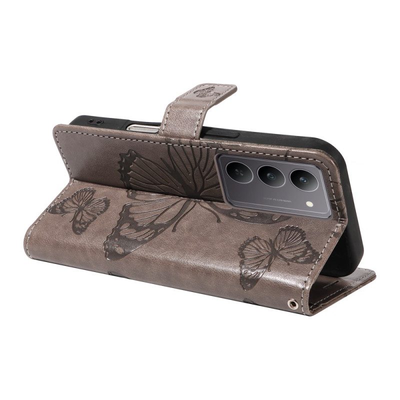 Lederhüllen Für Realme 14x 5g Riesenschmetterlinge