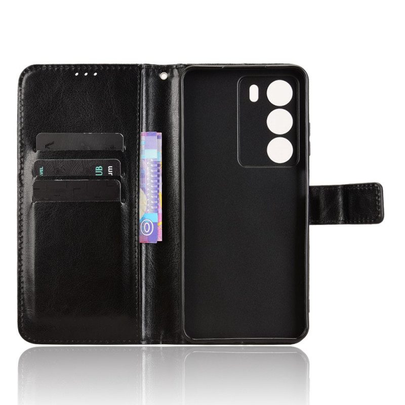 Lederhüllen Realme 14x 5g Handyhülle Glänzendes Kunstleder