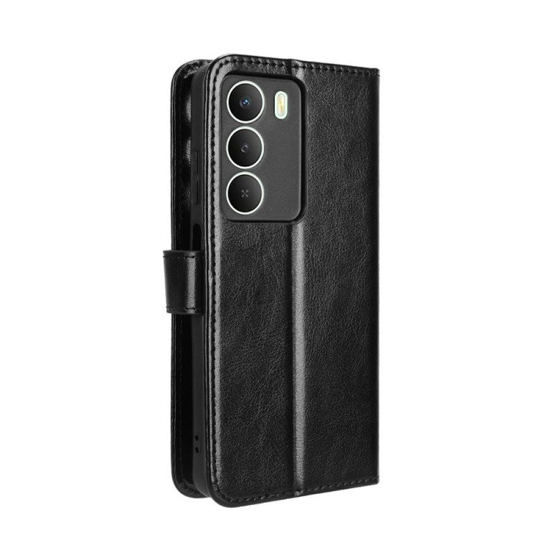 Lederhüllen Realme 14x 5g Handyhülle Glänzendes Kunstleder