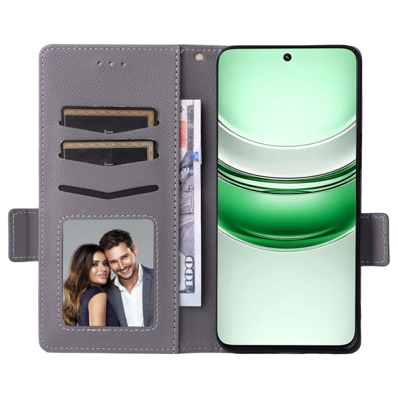 Lederhüllen Realme 14x 5g Handyhülle Litschi-textur Mit Trageband