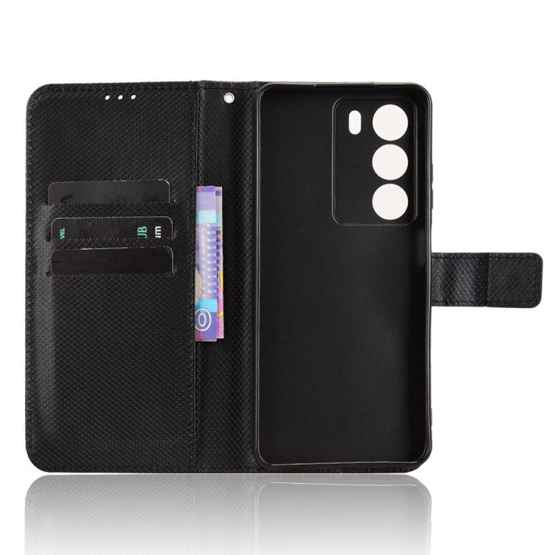 Lederhüllen Realme 14x 5g Handyhülle Rautenmuster