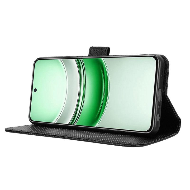 Lederhüllen Realme 14x 5g Handyhülle Rautenmuster