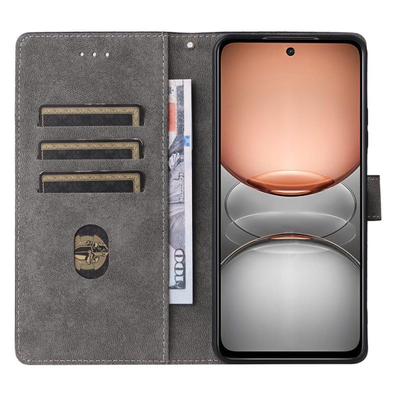Lederhüllen Realme 14x 5g Handyhülle Rfid-schutz In Wildlederoptik