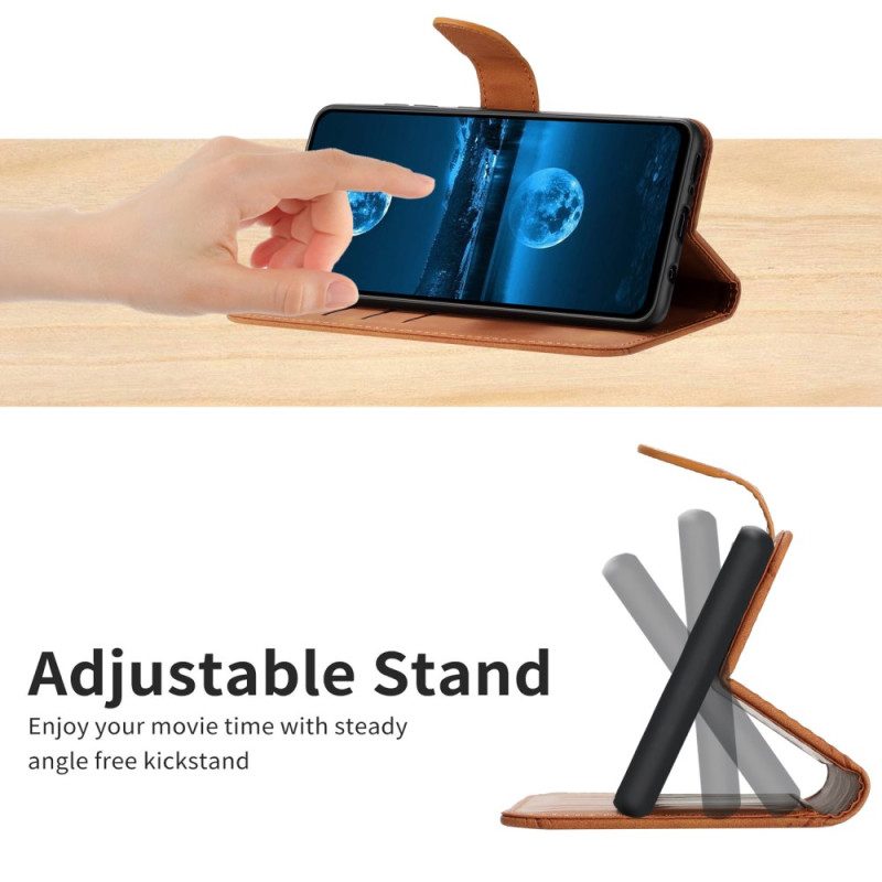 Lederhüllen Realme 14x 5g Handyhülle Streifen Und Muster