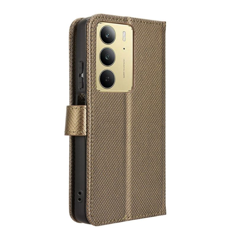 Lederhüllen Realme 14x 5g Handyhülle Ziernähte