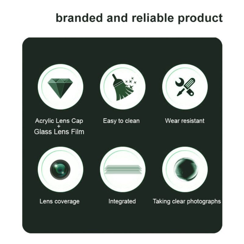 Linsenschutz Aus Gehärtetem Glas Für Realme 14x 5g (schwarze Version) Imak