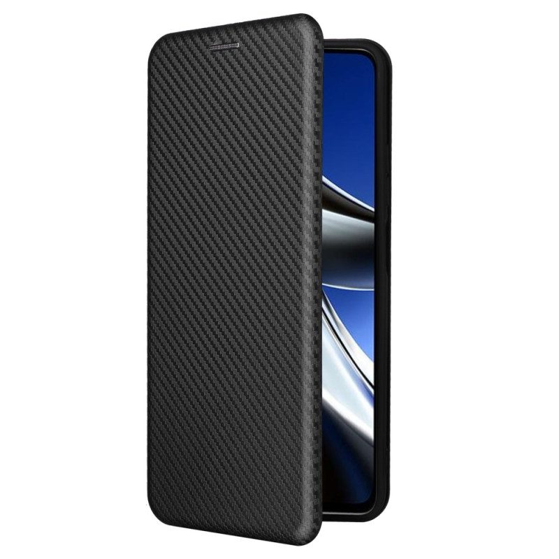Schutzhülle Für Poco X4 Pro 5G Flip Case Farbige Kohlefaser