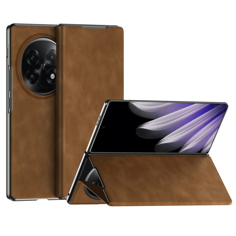 Case Für Oppo Find N5 Ledereffekt