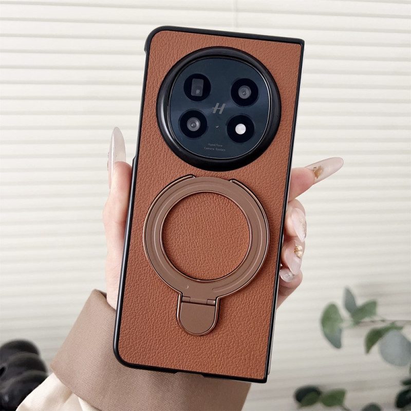 Hülle Für Oppo Find N5 Ringhalter Aus Kunstleder