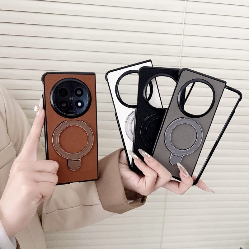 Hülle Für Oppo Find N5 Ringhalter Aus Kunstleder