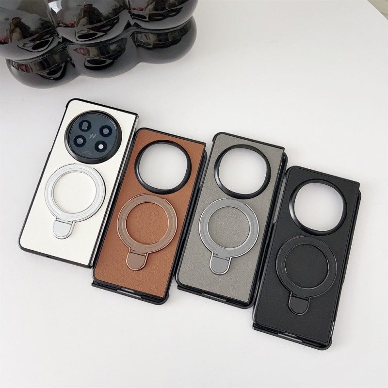 Hülle Für Oppo Find N5 Ringhalter Aus Kunstleder