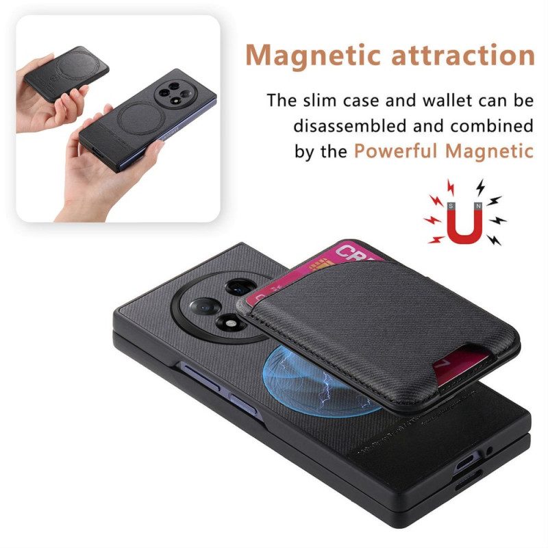 Hülle Oppo Find N5 Handyhülle Magnetisch Mit Ständer Und Abnehmbarer Tasche