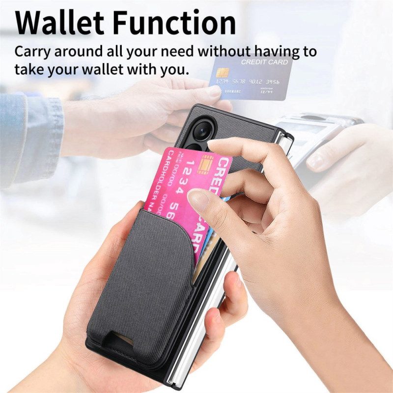 Hülle Oppo Find N5 Handyhülle Magnetisch Mit Ständer Und Abnehmbarer Tasche