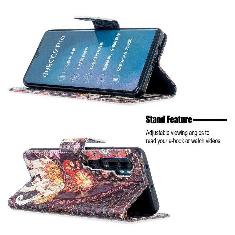 Flip Case Für Xiaomi Mi Note 10 / 10 Pro Indische Elefanten
