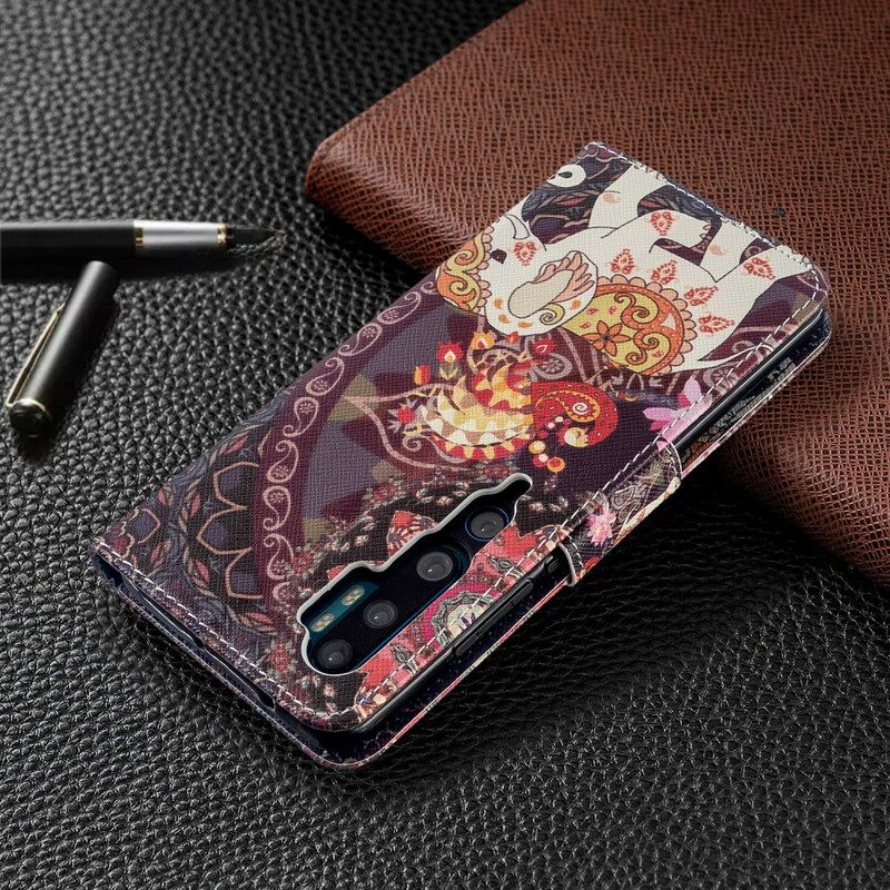 Flip Case Für Xiaomi Mi Note 10 / 10 Pro Indische Elefanten