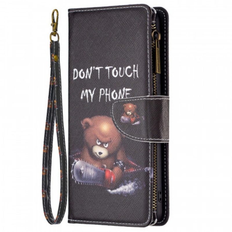 Flip Case Für Samsung Galaxy M23 5G Bären-geldbörse Und Schlüsselband