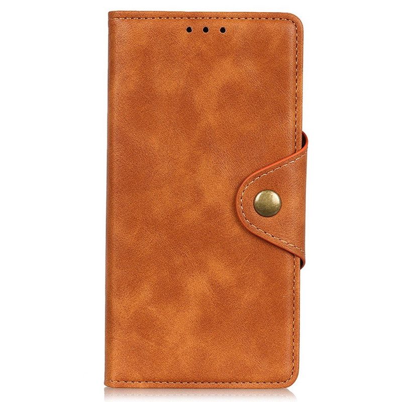 Flip Case Für Samsung Galaxy M23 5G Magnetischer Knopf