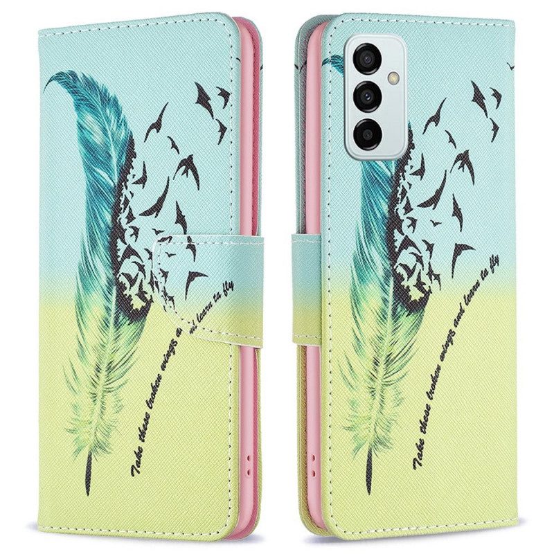 Lederhüllen Für Samsung Galaxy M23 5G Fliegen Lernen