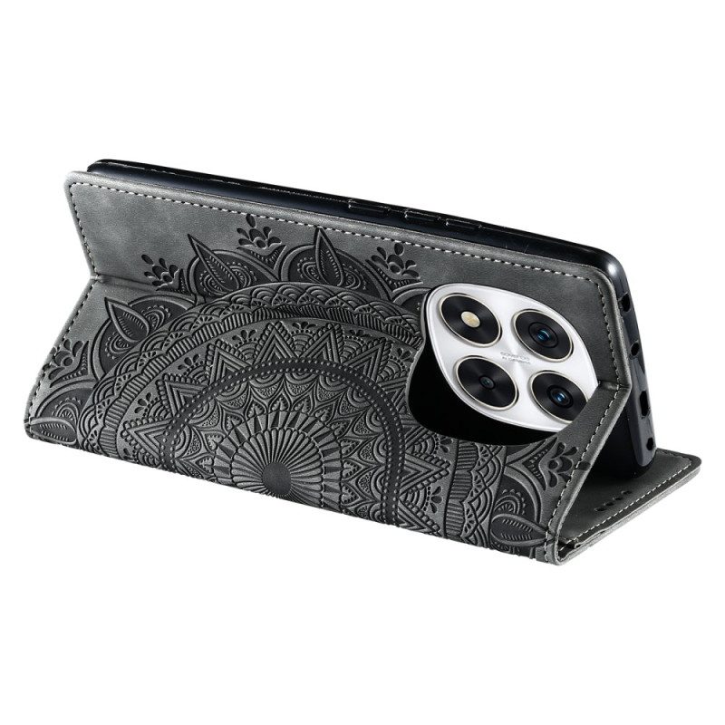 Flip Case Xiaomi Redmi Note 14 Pro Plus 5g Handyhülle Wildleder-mandala-optik