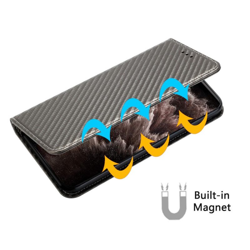 Flip Case Xiaomi Redmi Note 14 Pro Plus 5g Riemen Aus Carbonfaser