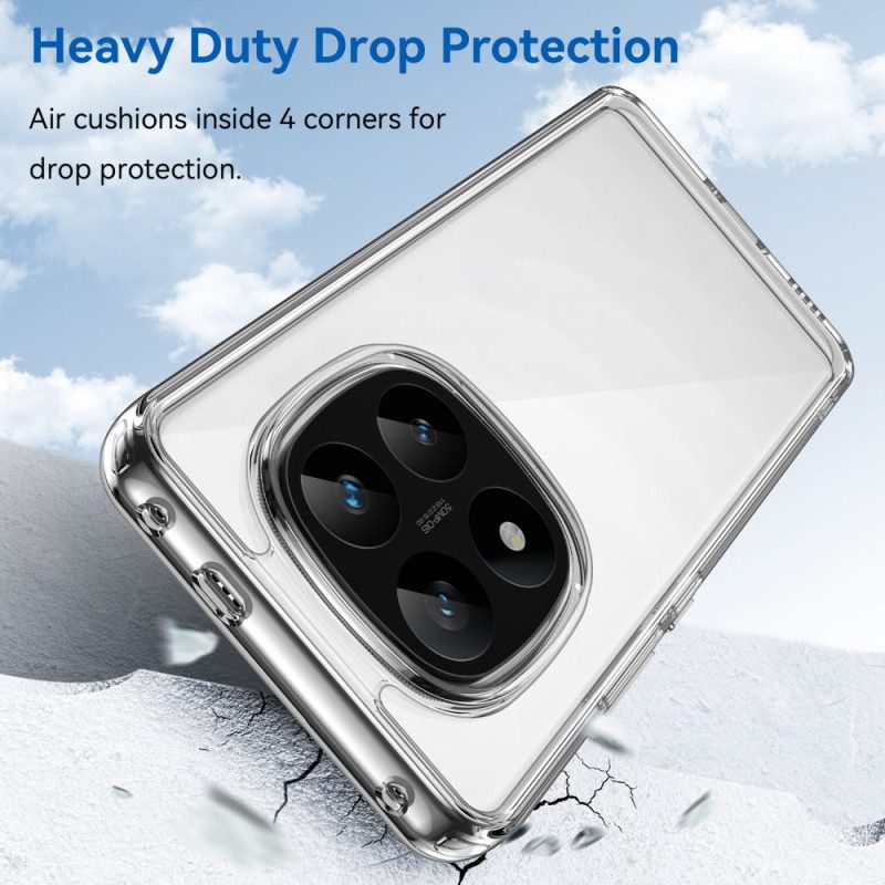 Hülle Xiaomi Redmi Note 14 Pro Plus 5g Handyhülle Transparent Mit Displayschutzfolie Aus Gehärtetem Glas