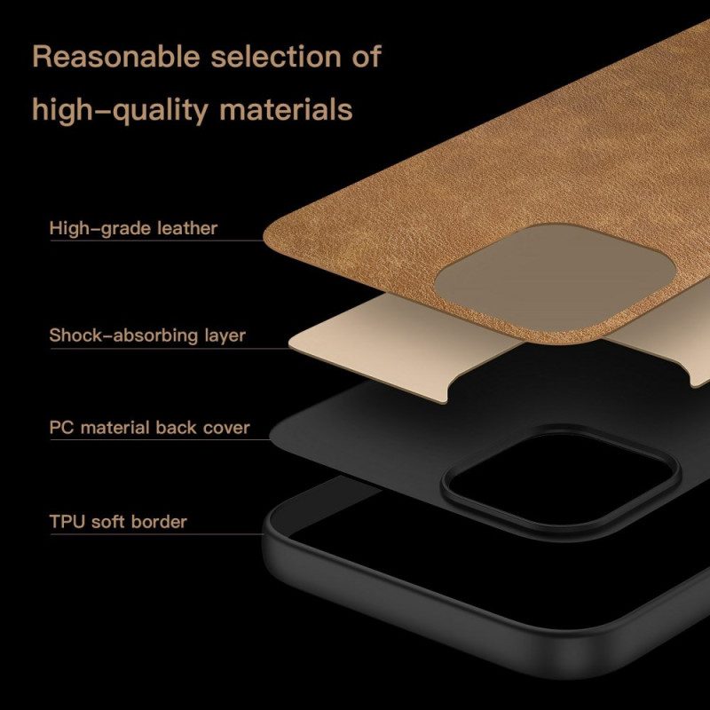 Hülle Xiaomi Redmi Note 14 Pro Plus 5g Strukturierte Lederoptik