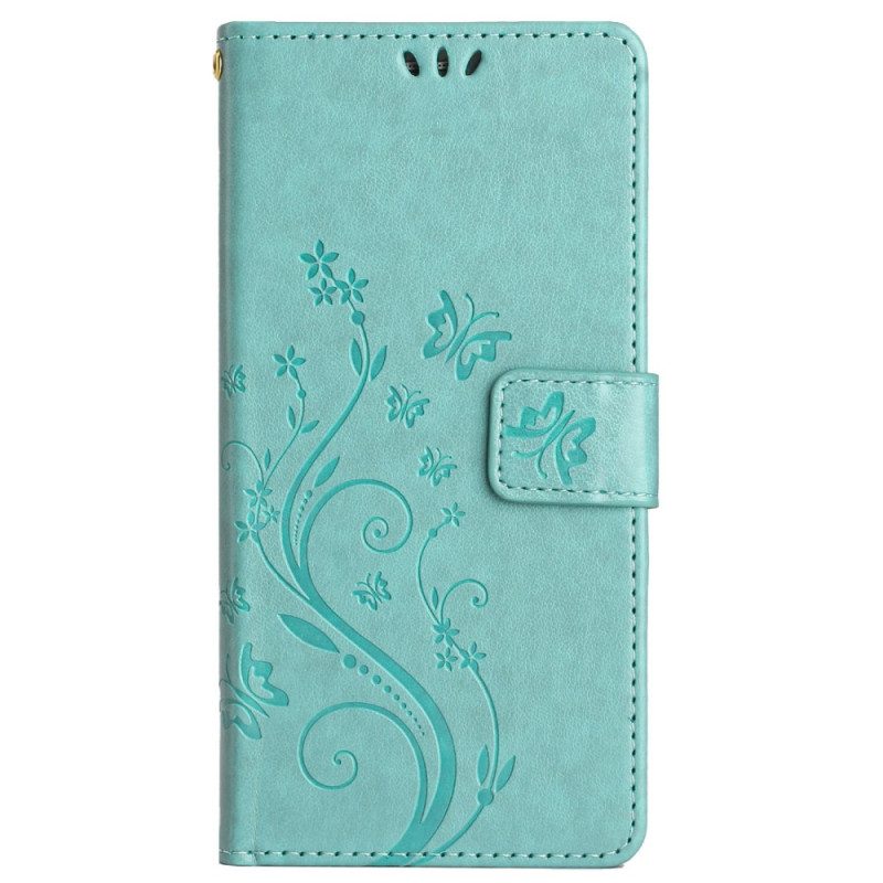 Lederhüllen Für Xiaomi Redmi Note 14 Pro Plus 5g Blumenmuster