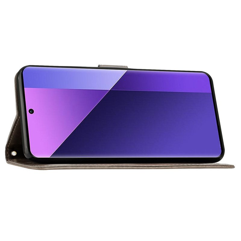 Lederhüllen Für Xiaomi Redmi Note 14 Pro Plus 5g Blumenmuster