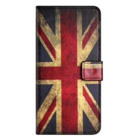 Lederhüllen Für Xiaomi Redmi Note 14 Pro Plus 5g Britische Flagge (vintage)