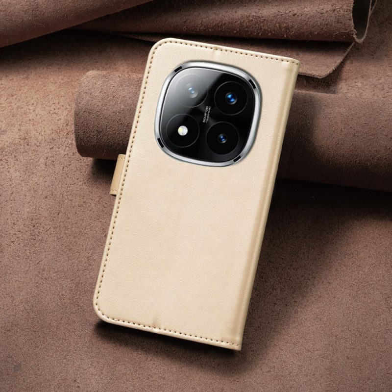 Lederhüllen Für Xiaomi Redmi Note 14 Pro Plus 5g Kleeblätter