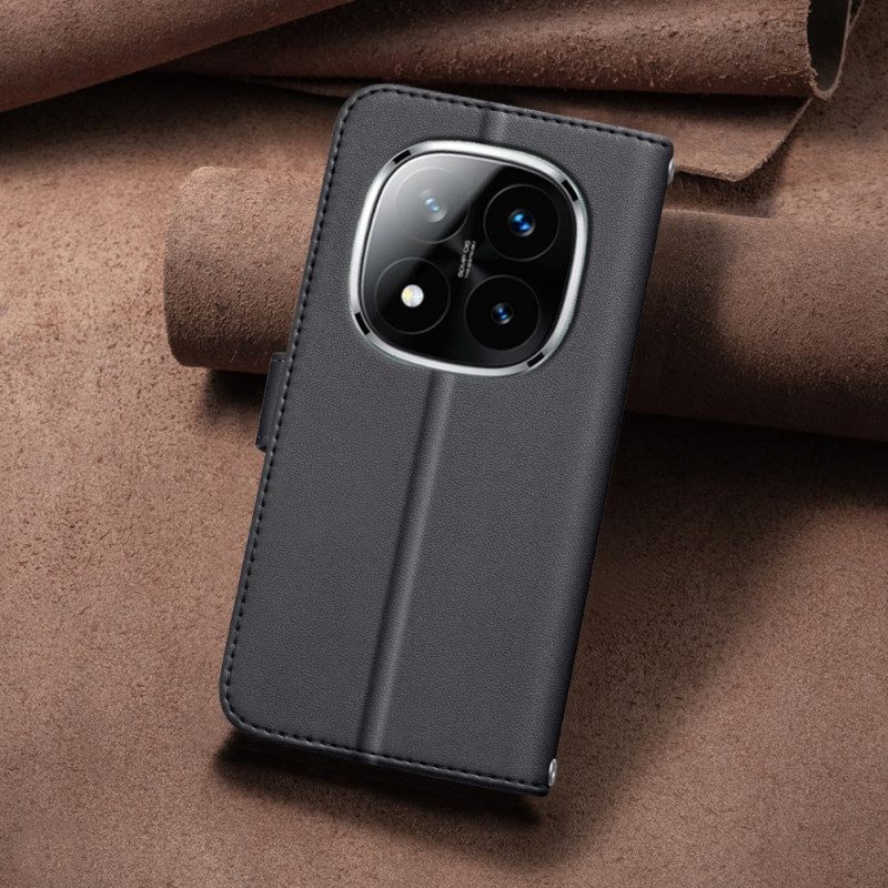 Lederhüllen Für Xiaomi Redmi Note 14 Pro Plus 5g Premium-steppriemen