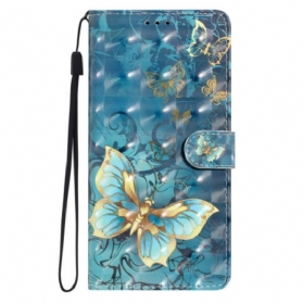 Lederhüllen Xiaomi Redmi Note 14 Pro Plus 5g 3d-schmetterlinge