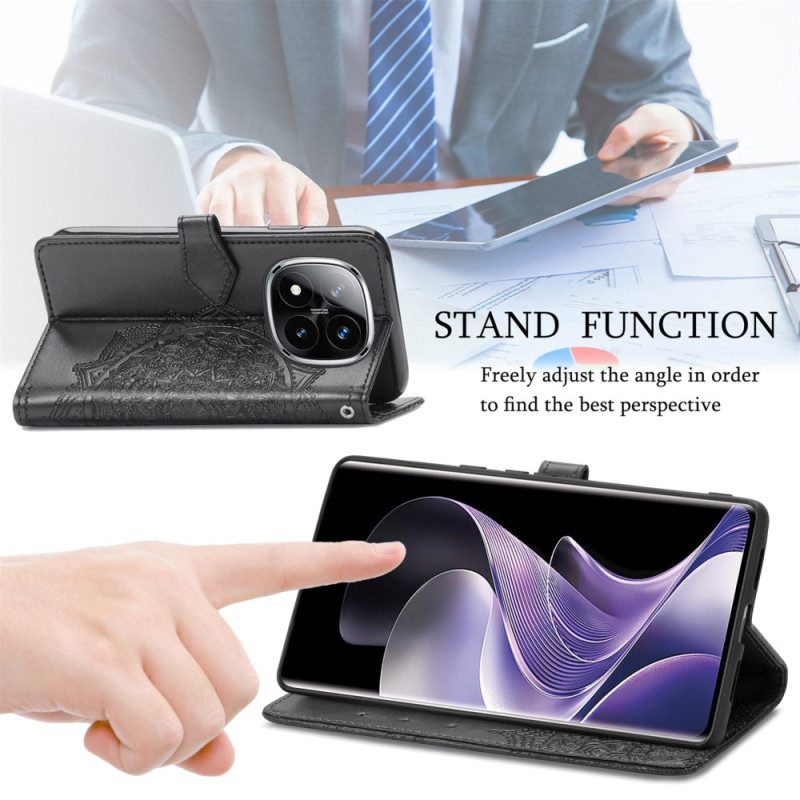 Lederhüllen Xiaomi Redmi Note 14 Pro Plus 5g Barock-mandala