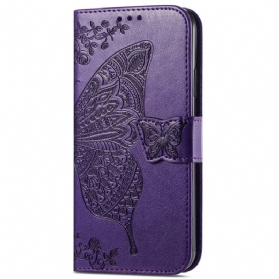 Lederhüllen Xiaomi Redmi Note 14 Pro Plus 5g Barock-schmetterling