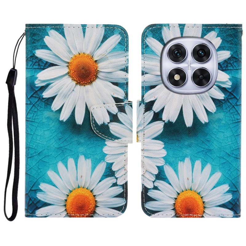 Lederhüllen Xiaomi Redmi Note 14 Pro Plus 5g Chrysanthemen