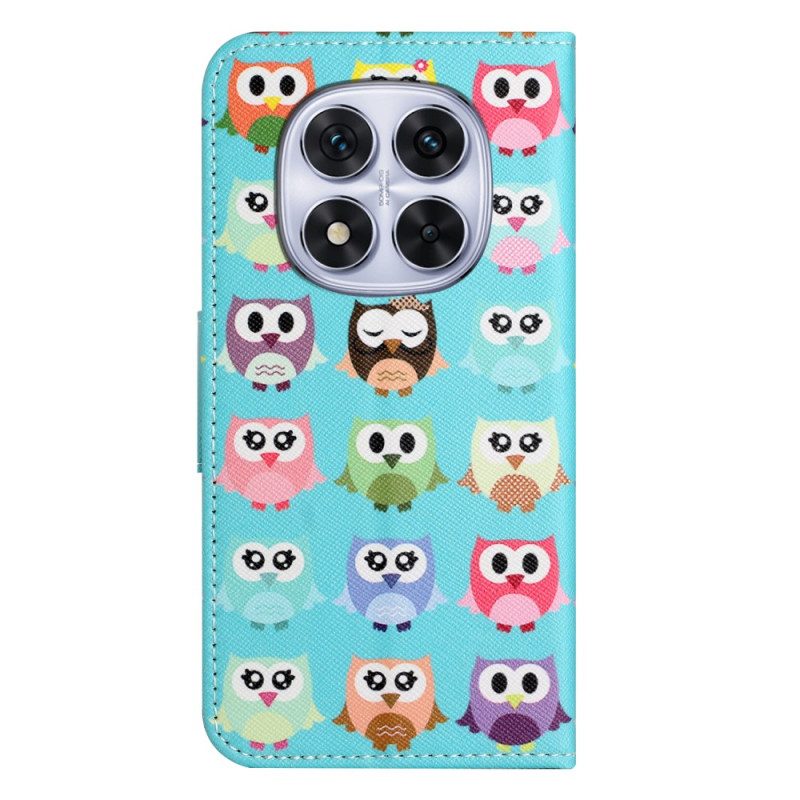 Lederhüllen Xiaomi Redmi Note 14 Pro Plus 5g Handyhülle Eulenstamm