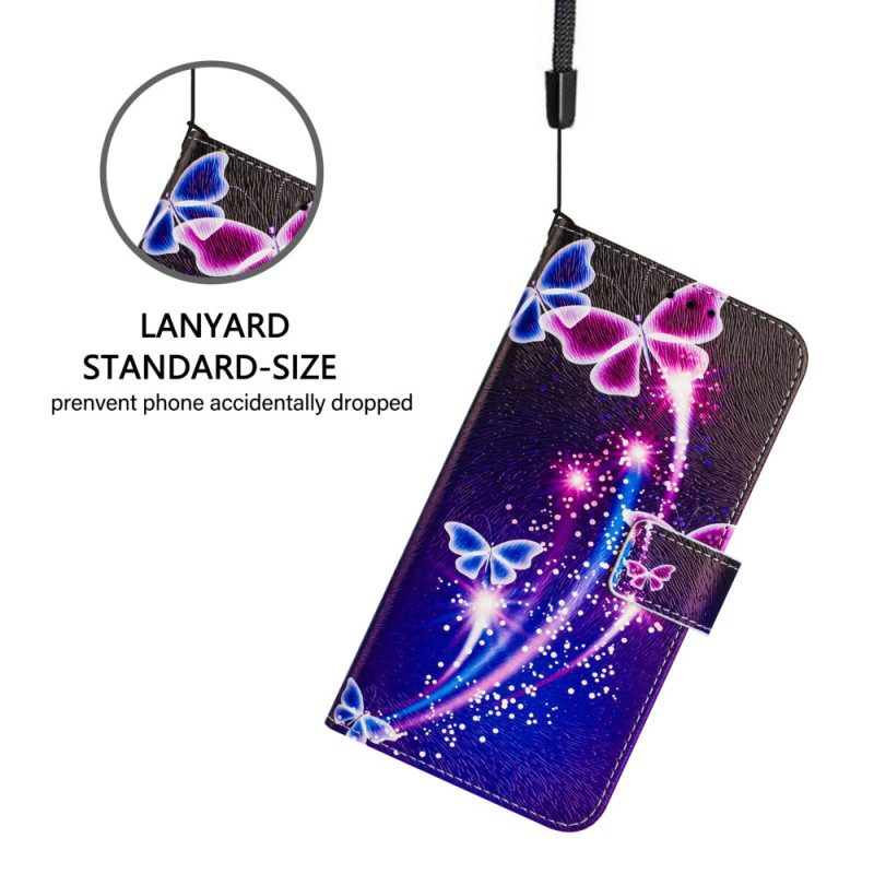 Lederhüllen Xiaomi Redmi Note 14 Pro Plus 5g Handyhülle Festliches Schmetterlingsmuster